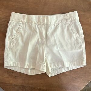 J Crew Chino White Shorts